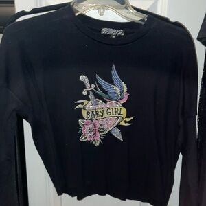 Baby girl long sleeve crop